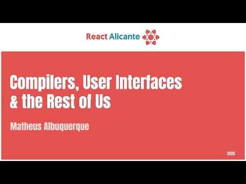 2025 10 03 05 MATHEUS ALBURQUERQUE   CONGRESO REACT ALICANTE  The international React js conference